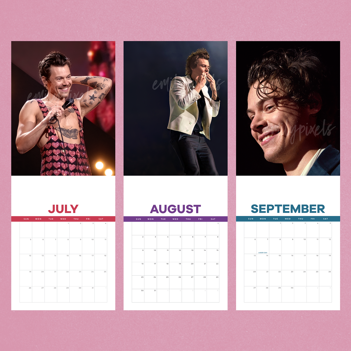 Harry Styles 2026 Calendar