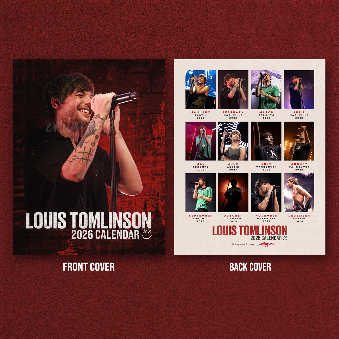 Louis Tomlinson 2026 Calendar (PRE-ORDER)