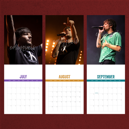 Louis Tomlinson 2026 Calendar (PRE-ORDER)